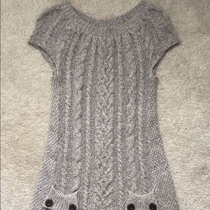 Short sleeve sweater dress